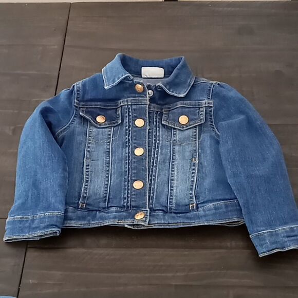 Crazy 8 denim jacket little girls 3T - Picture 1 of 4